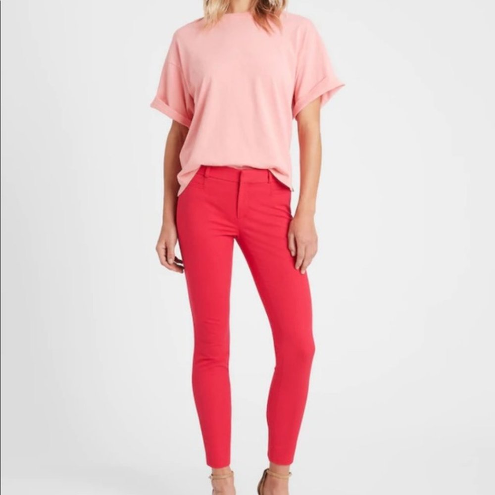 Banana Republic Sloan Skinny Pants Cherry Red 2L